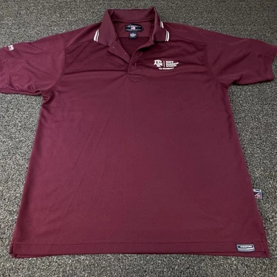 Texas A&M Aggies Shirt Polo Mens Large Maroon NCAA College Mays Business School - Image 1 of 4