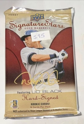 2009 UD Signature Stars HOBBY Pack Look4 Bryce Harper Derek Jeter Griffy AUTO - Imagem 1 de 2