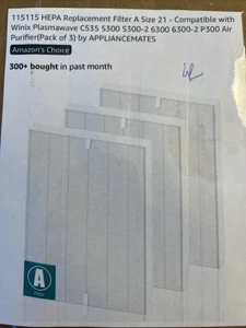 3 Stück 115115 HEPA Ersatzfilter A Größe 21 kompatibel mit - Bild 1 von 5
