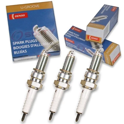 Bujía Denso estándar ranura en U de 3 piezas para Triumph Legend TT 1999-2001 Tune sw Foto 1 de 4