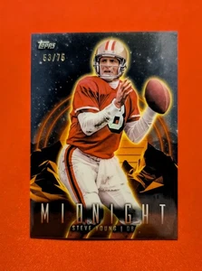 🔥Steve Young /75 -2024 Topps Midnight Twilight Dusk Parallel #88 49ers - Bild 1 von 2