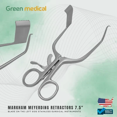 Markham Meyerding Retractors 7.5" Blade On The Left Surgical Instruments - Image 1 of 4