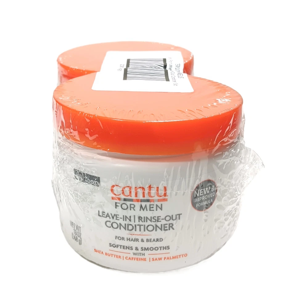 Acondicionador enjuague sin enjuague Cantu para hombre para cabello y barba 13 oz paquete de 2 nuevo Foto 1 de 4