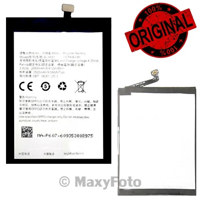 ONEPLUS NEW BATTERIA RICAMBIO ORIGINALE OPPO LITIO BLP607 3,8V 2525mAh PER ONE X - Immagine 1 di 3