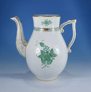 Herend "Apponyi grün 611 AV" Kaffeekanne ohne Deckel 1,2 Liter 1.Wahl - Bild 1 von 2