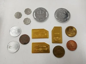 Vintage Tokens Plaques And Coins. Lot Of 14 Mixed Types - Picture 1 of 5