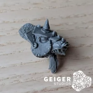 Warhammer Fantasy Battles Orcs and Goblins Bits Wolf Riders Armored Wolf Head - Picture 1 of 1