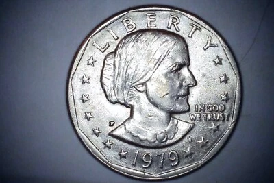 1979 P Susan B Anthony $1 Coin DDR + multiple errors - Image 1 of 4