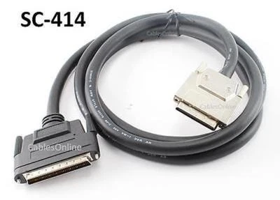 6ft SCSI-5 (VHDCI) 0.8mm to SCSI-3 (HPDB68) 68-Pin Male/Male Cable, SC-414 - Image 1 of 3