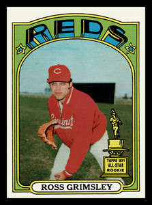 1972  Topps Ross Grimsley All-Star Rookie Gold Cup RC Reds #99 NM-MINT