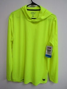 NWT Dickies Work Hooded Sun Shirt Temp Control Fluorescent Yellow Large - Picture 1 of 4
