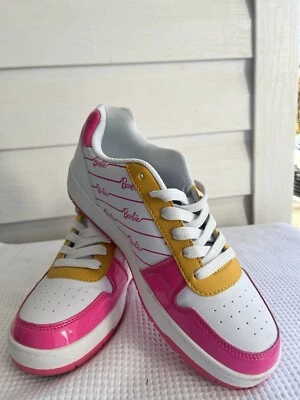 Barbie Sneakers Womens 10 Mattel Patent Leather Hot Pink Athletic Shoes 2023 - Image 1 of 4