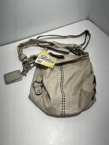 Bolso de mano de cuero Makowsky BL00105 crema Charleston Hobo - Imagen 1 de 8