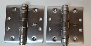 Lot of 2 ~ McKinney Heavy Duty Stainless Steel Door Hinges ~ 4.5" x 4.5" - Picture 1 of 6