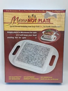 NUEVO calentador de microondas de piedra con aislamiento térmico micro placa caliente vintage para servir - Imagen 1 de 6