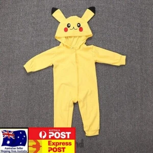 Baby Boys Girl Long Sleeves Yellow Jumpsuit One Piece Outfit Costume 0-2Yrs - Picture 1 of 15