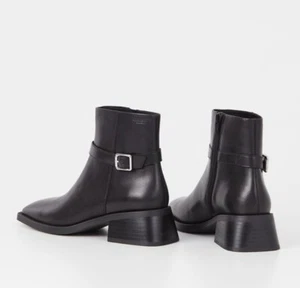 Vagabond Shoemakers Blanca Leather Buckle Boots US 8 EU 38 - Picture 1 of 18