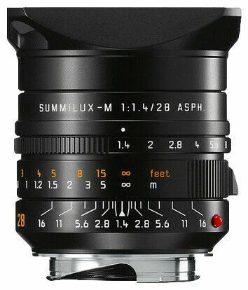 Leica Summilux-M 28mm f/1.4 Aspherical Lens - Black