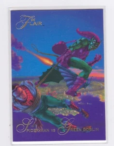1994 Flair Marvel - Base - Spiderman VS Green Goblin - #22 - Picture 1 of 2