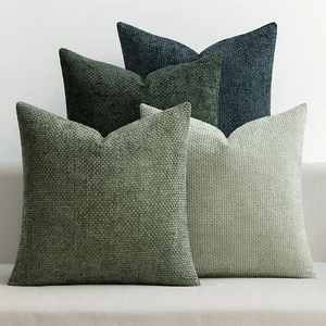 MIULEE Pack of 4 Couch Throw Pillow Covers 18X18 Inch Green Forest Soft Decorati - Picture 1 of 12