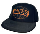 Vintage Rogers Hat Cap Snap Back Black All Foam Capital Caps Mens