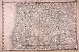 1882 Map ~ OREGON ~ Free S&H (15x21) - Picture 1 of 1