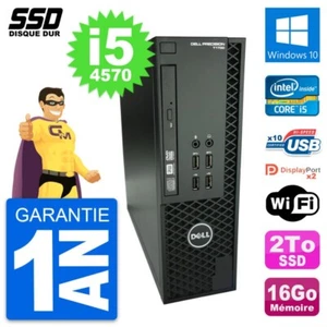 PC Dell Precision T1700 SFF Intel Core i5-4570 RAM 16Go SSD 2To Windows 10 Wifi - Zdjęcie 1 z 13