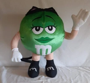 M&M Store Display Stofftier Plüsch große grüne Katze Frau 23 Zoll stehend - Bild 1 von 4