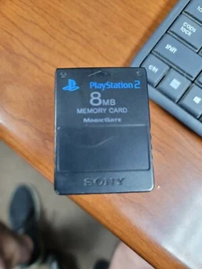 Sony PlayStation 2 8MB Memory Card - Black. Tested!! - Picture 1 of 2