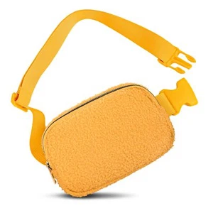 Fleece Belt Bag with Adjustable Strap for Women and Men Crossbody Fanny Bag B... - Picture 1 of 6