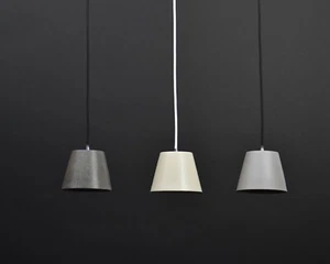 Luces colgantes de techo de hormigón iluminación de cemento vintage forma pequeña | 3 colores - Imagen 1 de 16