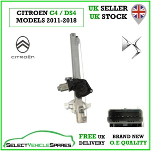 OE CITROEN C4 MK2 / DS4 PASSENGER LEFT FRONT WINDOW REGULATOR & MOTOR 2011-2018 - Picture 1 of 6