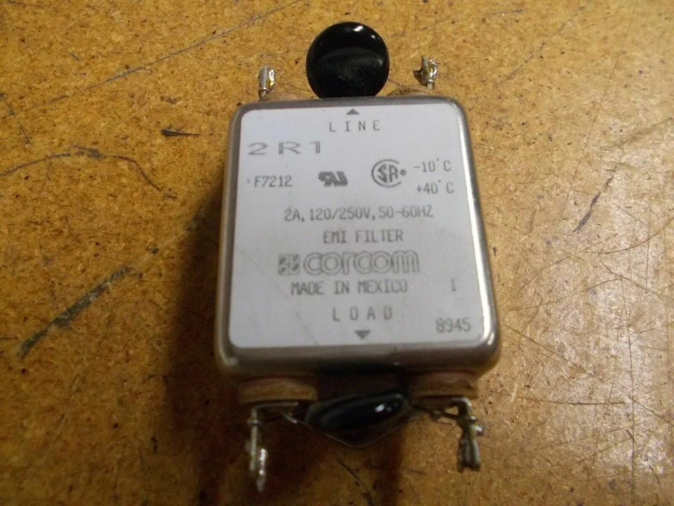 Corcom 2R1 EMI Line Filter 2A 120/250V 50/60Hz Used - Image 1 of 1