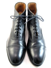 Allen Edmonds "PARK AVENUE" Leather Cap-Toe Dress Boots 14 D Black (261N)