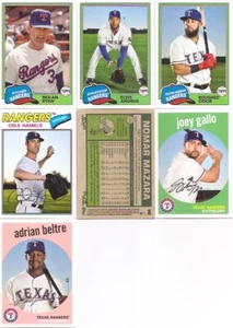 2018 Topps Archives Texas Rangers Master Team Set w/ Snapshots Inserts (7) - Picture 1 of 1