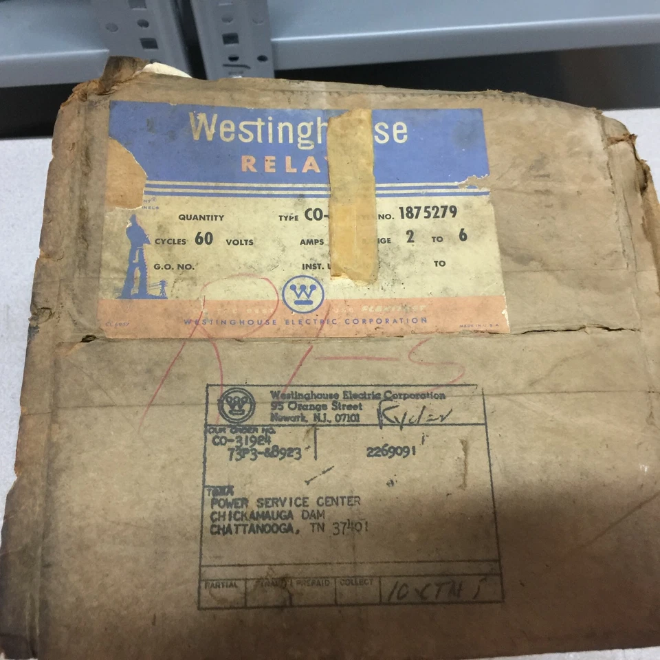 NEW IN BOX WESTINGHOUSE 2-6 AMP TYPE CO-9 OVERCURRENT RELAY 1875279A - Image 1 of 4