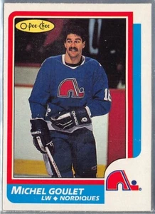 1986-87 O-Pee-Chee #92 Michel Goulet ** EX-MT ** - Picture 1 of 2