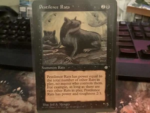 MTG - Magic the Gathering Card - Pestilence Rats - Ice Age - Picture 1 of 1