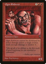 Ogre Enforcer Visions PLD Red Rare MAGIC THE GATHERING MTG CARD ABUGames