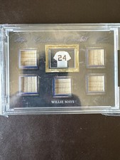 2021 Leaf Art Of Sport #EE-32 Willie Mays 5 Piece Bat Relic #'d 6/8
