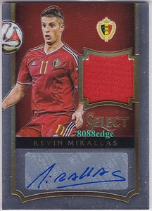 2015-16 SELECT SOCCER SWATCH AUTO:KEVIN MIRALLAS #/185 AUTOGRAPH BELGIUM/EVERTON - Picture 1 of 1