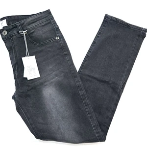 M.Society Men's 32x32 Slim Straight Black Straight Fit Jeans Solid Stylish Denim - Picture 1 of 8