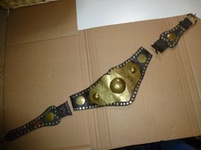 alter Ledergürtel mit Metalbesatz, . Wickinger, Hunnen, Osmanisches-Reich, Stea