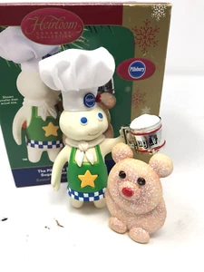 Pillsbury Doughboy Recipe Heirloom Ornament Collection Laughs Push Button - Picture 1 of 9