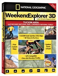 National Geographic WeekendExplorer 3D Mapping Software (Tucson Area) NEW - Picture 1 of 1