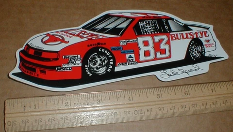 VTG Lake Speed Bull's Eye #83 Oldsmobile 1989 Olds Racing NASCAR rare Magnet USA Cover