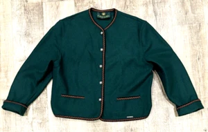 Vintage GIESSWEIN Austria Wool Jacket Metal Button Tyrol Womens Size 16 - Picture 1 of 18