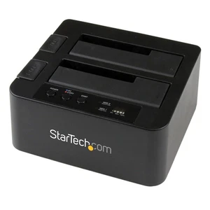StarTech.com Dual Bay Hard Drive Duplicator Standalone USB 3.0 5 Gbps / eSATA to - Picture 1 of 1