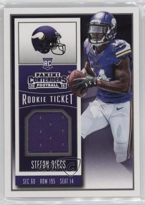 2015 Panini Contenders Rookie Ticket Swatches Stefon Diggs #RTS-SD RC - Image 1 of 2