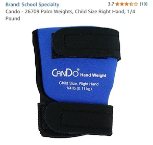 CanDo Hand Weight/Palm Weight, 0.25 lbs, Right, Child Size - Picture 1 of 6